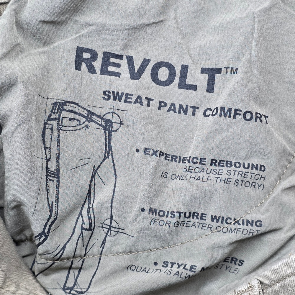Kuhl Revolt Mens 34x32 Tan Utility Hiking Pants Stretch Moisture Wicking Khaki - Picture 13 of 14